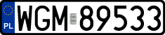 License plates of Poland, Regular car plates