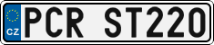 License plate of the Czech Republic, Vanity Plates