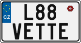 License plate of the Czech Republic, Vanity Plates