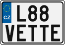License plate of the Czech Republic, Vanity Plates