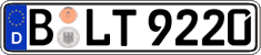 German license plate, Regular plates