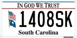 South Carolina, In God We Trust (1234AB/123 4AB)