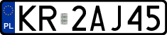 License plates of Poland, Regular car plates
