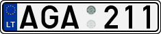 License plate of Lithuania, Cars