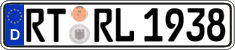 German license plate, Regular plates