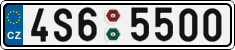 License plate of the Czech Republic, Cars (2001)