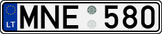 License plate of Lithuania, Cars