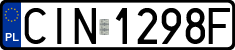 License plates of Poland, Regular car plates