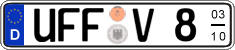 German license plate, Seasonal plates