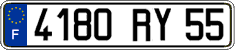 French license plate, FNI