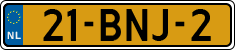 License plate of the Netherlands, Heavy Commercial Vehicles (1994 system)
