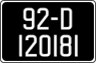 License plate of Ireland, Regular plates