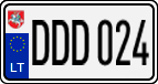 License plate of Lithuania, Cars