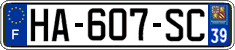 French license plate, SIV (ordinary)