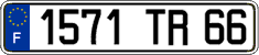 French license plate, FNI