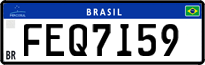 License plate of Brazil, Private owners (Mercosul)