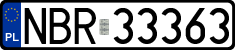 License plates of Poland, Regular car plates