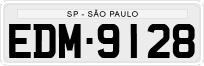 License plate of Brazil, Private owners (1990)