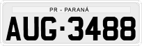 License plate of Brazil, Private owners (1990)