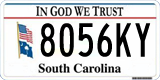 South Carolina, In God We Trust (1234AB/123 4AB)
