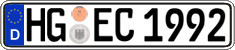German license plate, Regular plates