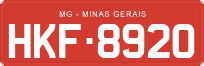 License plate of Brazil, Commercial vehicles (1990)
