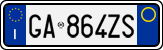 License plate of Italy, Cars (1994 year series)