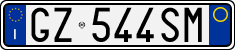 License plate of Italy, Cars (1994 year series)