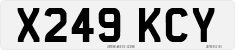 License plate of the United Kingdom, 1983 year system