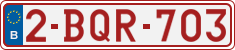 License plate of Belgium, Regular plates (2010)