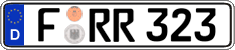 German license plate, Regular plates