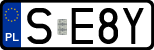 License plates of Poland, Regular car plates