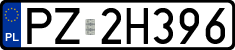 License plates of Poland, Regular car plates