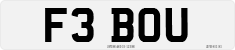 License plate of the United Kingdom, 1983 year system