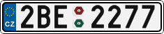 License plate of the Czech Republic, Cars (2001)