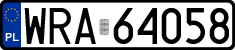 License plates of Poland, Regular car plates