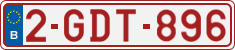 License plate of Belgium, Regular plates (2010)