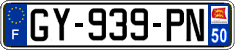 French license plate, SIV (ordinary)