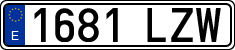 License plates of Spain, Ordinary (2000)