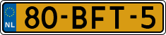 License plate of the Netherlands, Heavy Commercial Vehicles (1994 system)