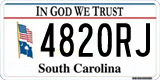 South Carolina, In God We Trust (1234AB/123 4AB)