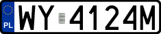 License plates of Poland, Regular car plates