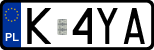 License plates of Poland, Regular car plates