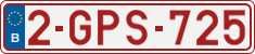 License plate of Belgium, Regular plates (2010)