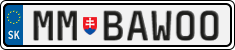 License plate of Slovakia, Vanity Plates