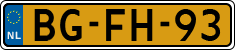 License plate of the Netherlands, Heavy Commercial Vehicles (1994 system)