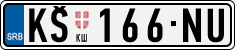 License plate of Serbia, Cars