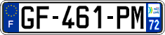 French license plate, SIV (ordinary)