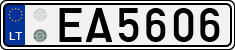 License plate of Lithuania, Electric vehicles