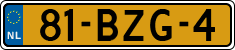 License plate of the Netherlands, Heavy Commercial Vehicles (1994 system)